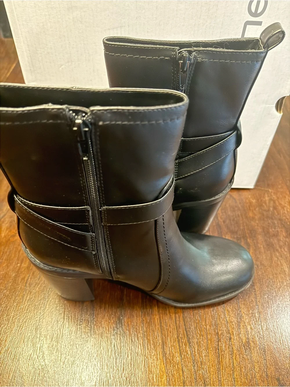 Liz Claiborne LC Olinda Black Ankle Booties Women’s Size 6.5M Memory Foam New IB - Picture 5 of 11